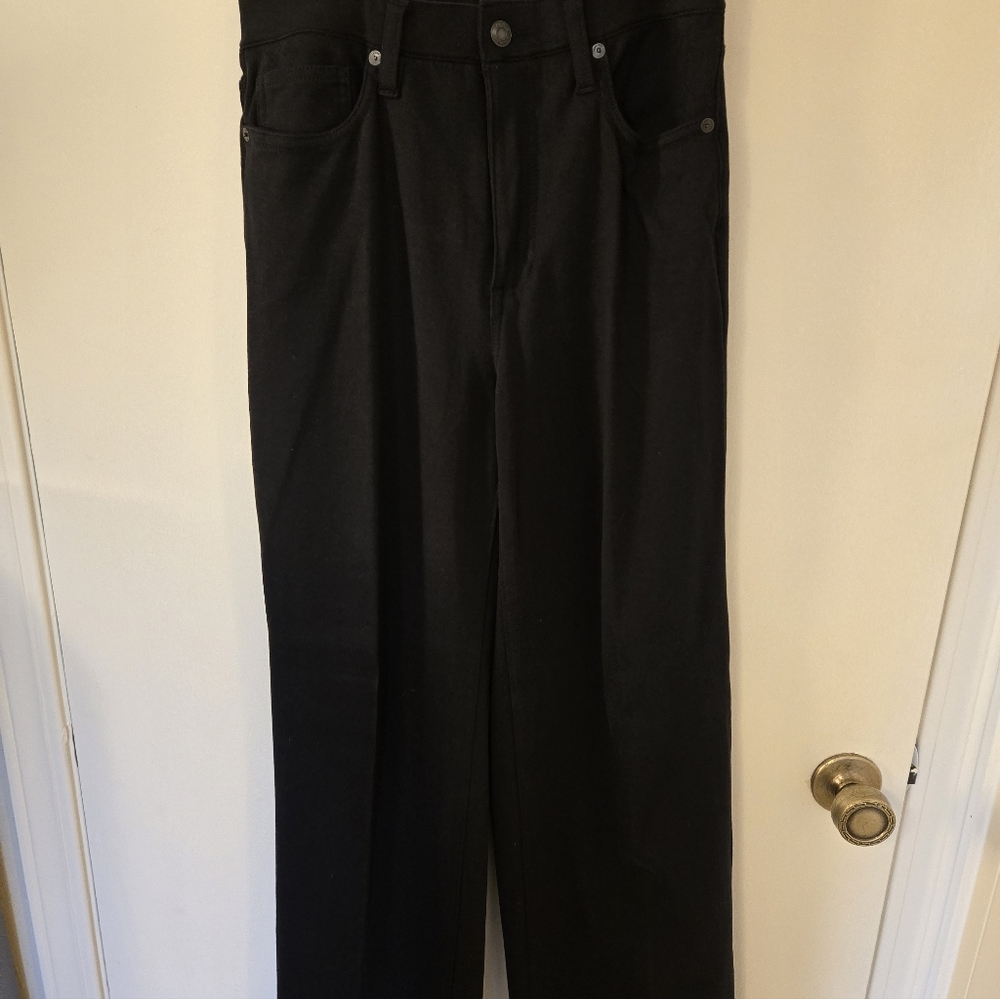 Land's End Black Knit Pants  Medium Tall